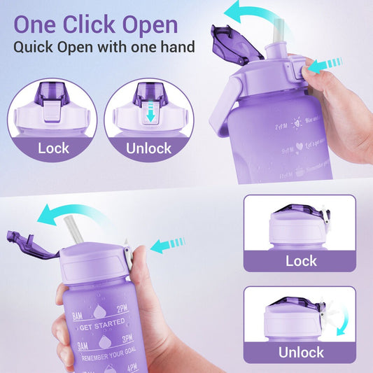 3 peice water bottle for fitness use slip