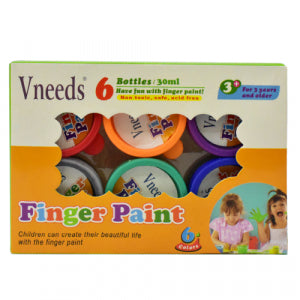 ونیڈز (Vneeds) فنگر پینٹ 6 کا سیٹ