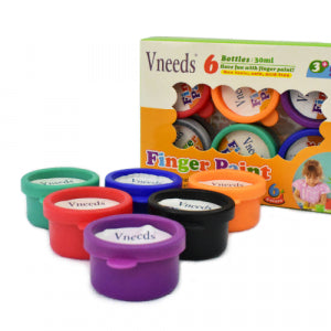 ونیڈز (Vneeds) فنگر پینٹ 6 کا سیٹ