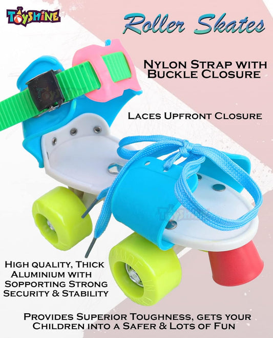 Toyshine Durable Baby Skates for Kids Boys Girls, Adjustable Skating main front