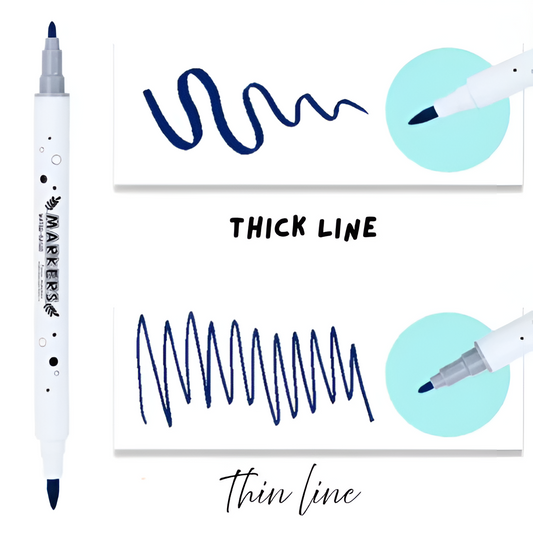 YaLong Water-Based colour Markers writing style