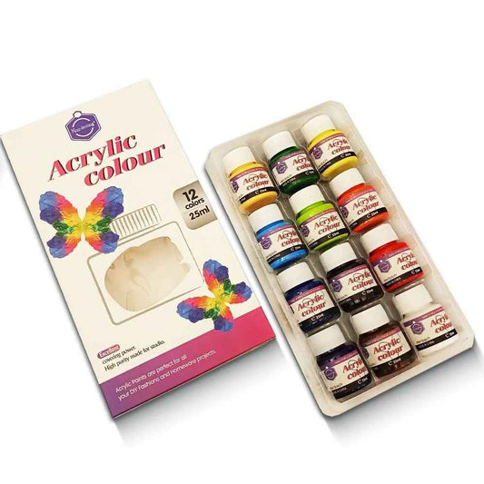 acrylic colour pallete veiw